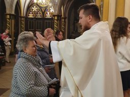 Błogosławieństwo nowej Margaretki modlącej się w intencji ks. Krystiana, 07.10.2022